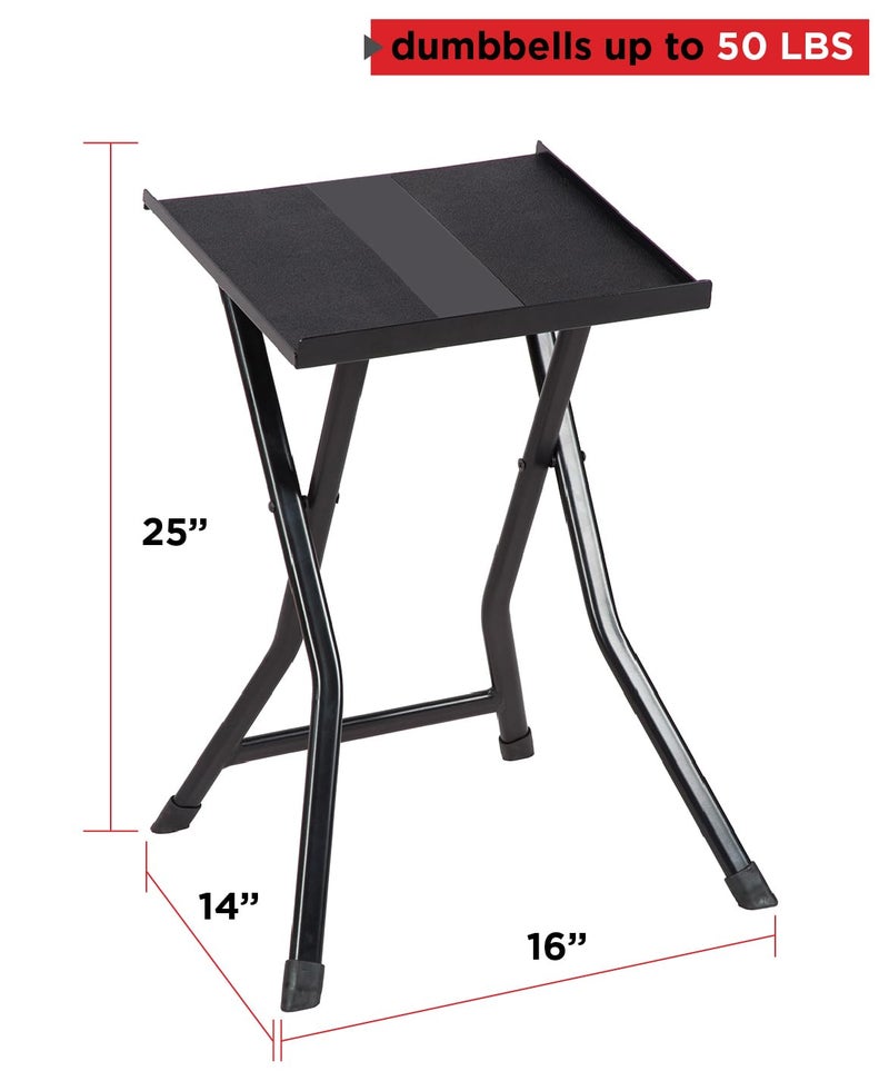 PowerBlock Small Compact Stand, Dumbbell Rack & Weight Rack, Folds Flat For Easy Storage, Use with PowerBlock Expandable Dumbbells, Home Gym Strength Training, Pack of 1 - Image 2